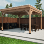 (  Locatie Heerenveen) Overkapping met overstek 400x400cm, Verando